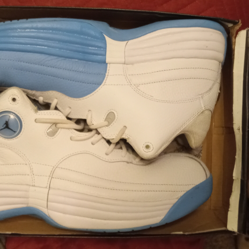 Nike Air Jordan White and Blue Sneakers